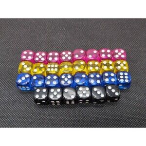 Full Set Of (30) One Deck Dungeon Forest Of Shadows D6 Dice